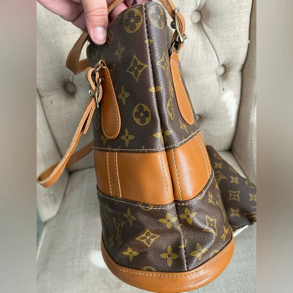 Louis Vuitton set Bucket Bag w/Coin Purse set 1970s vintage - Picture 15 of 16